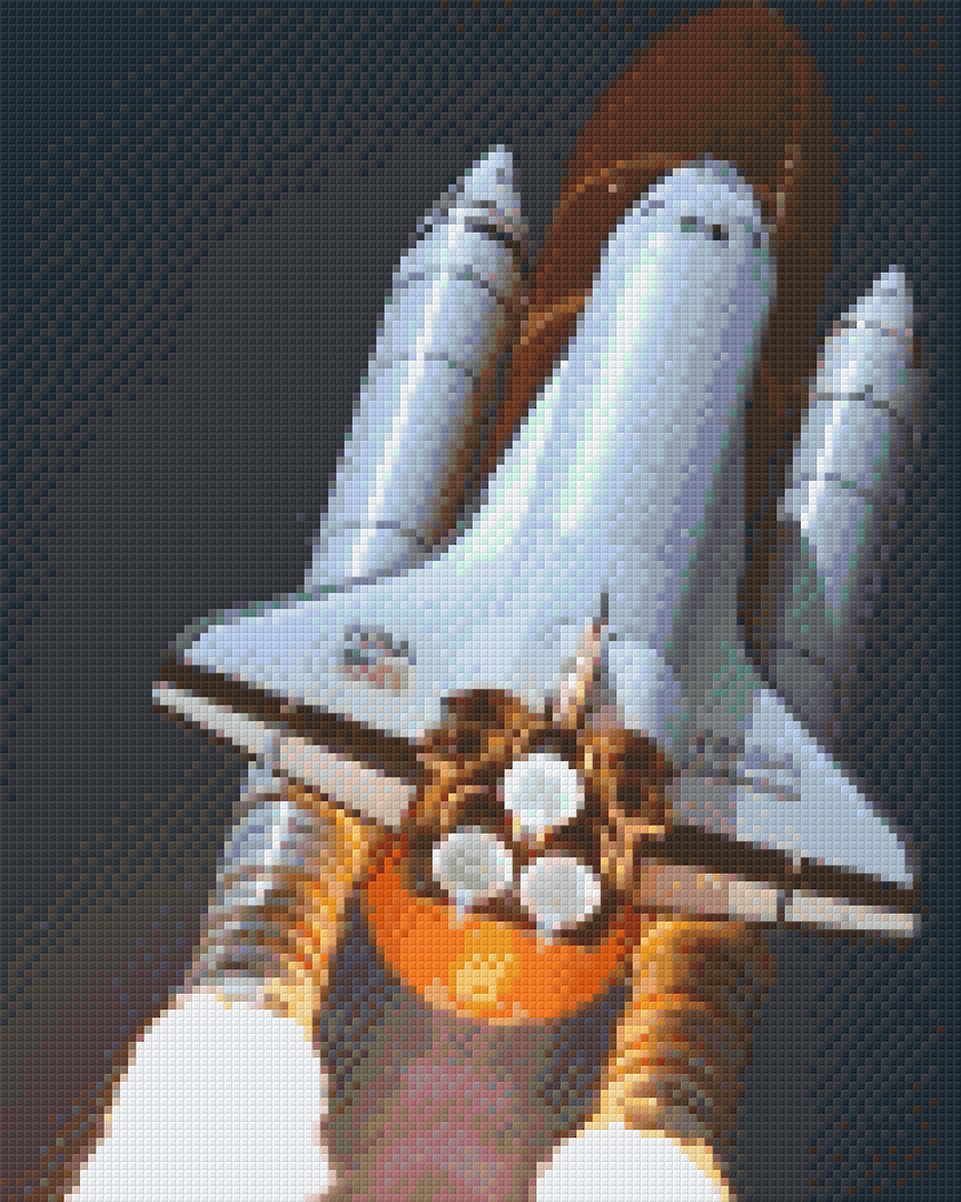 Space Shuttle Nine [9] Baseplate PixelHobby Mini-mosaic Art Kit image 0